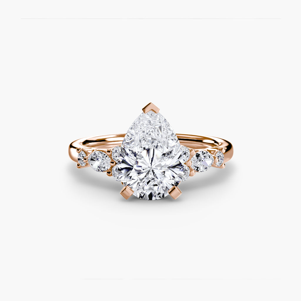 The Floral Accent Solitaire